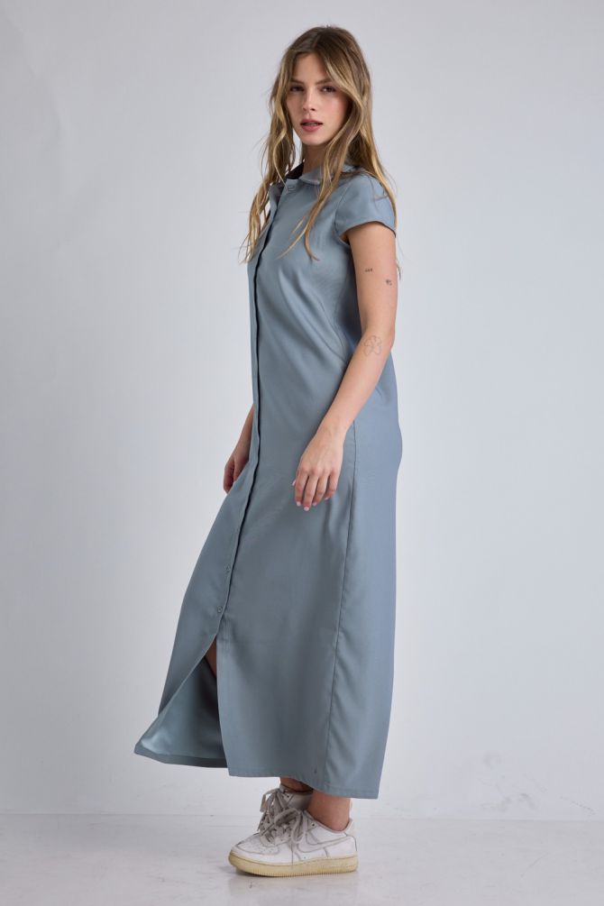 שמלת פולו Nautica מקסי לנשים