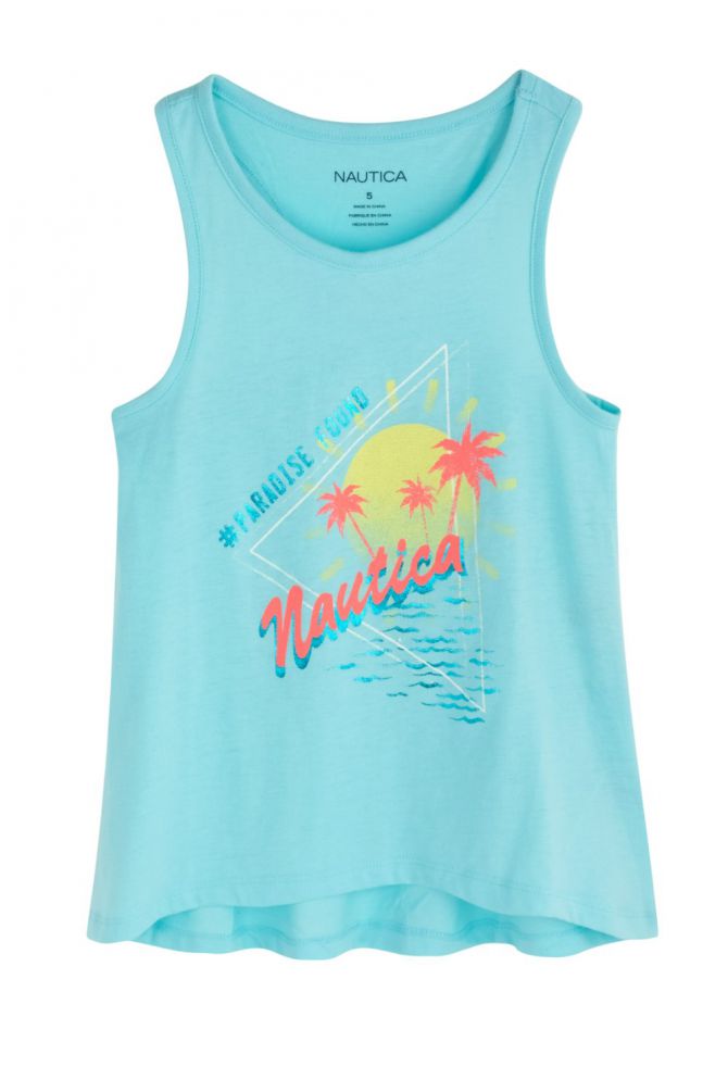 גופייה Nautica לילדות עם הדפס