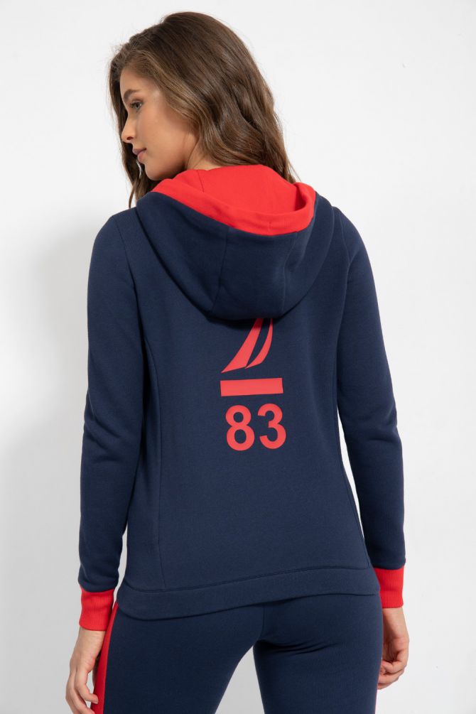 סווטשירט קפוצ’ון עם רוכסן