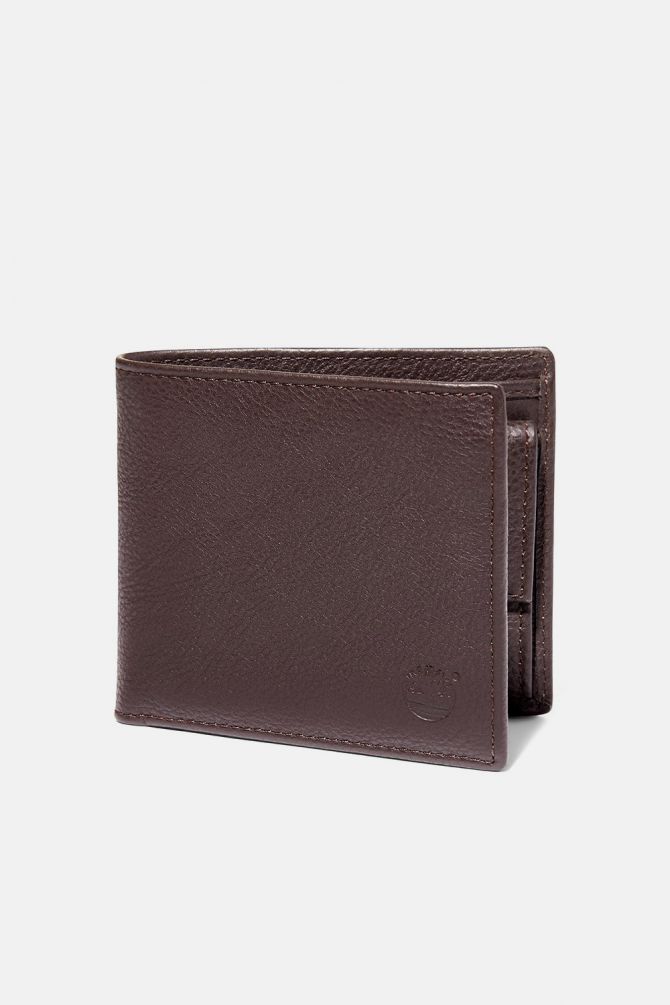 ארנק עור טימברלנד אלגנטי לגבר - צבע שחור