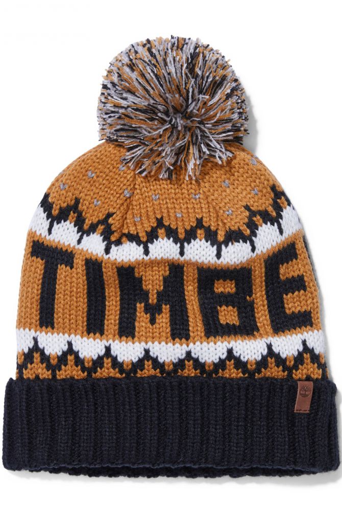 כובע גרב טימברלנד עם פונפון