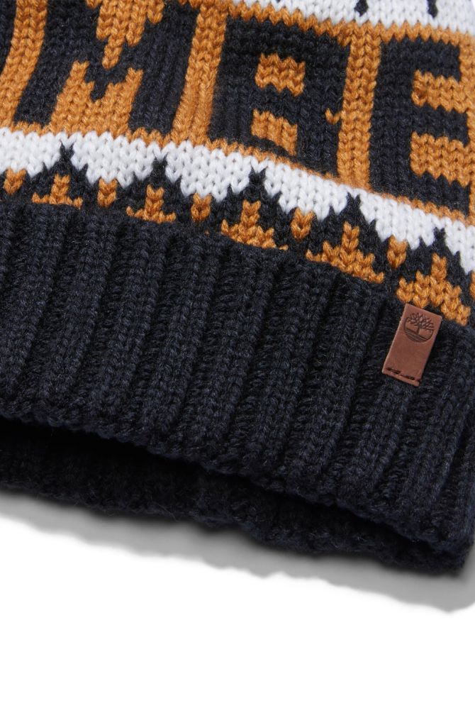 כובע גרב טימברלנד עם פונפון