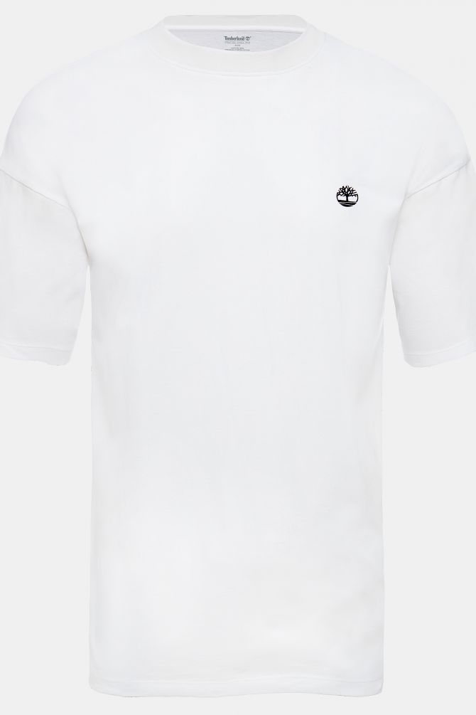 טי שירט טימברלנד עם הדפס עץ על הגב
