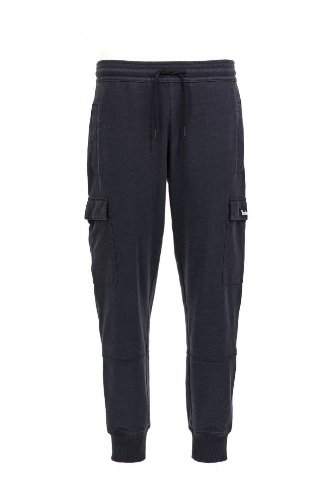 מכנסי טרנינג עם כיסים וסיומת גומי