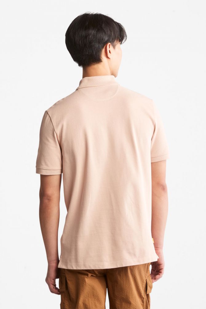 חולצת פולו Millers River עם צווארון ולוגו רקום לגברים