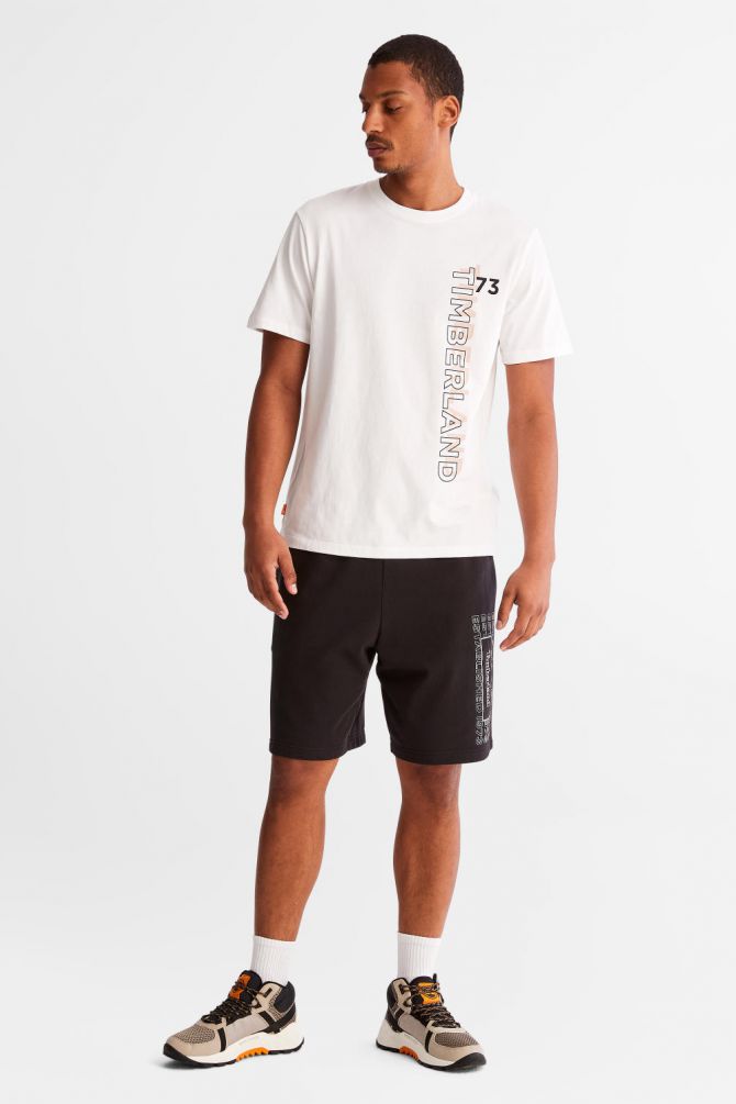 טי שירט לגבר עם הדפס לאורך של  TIMBERLAND