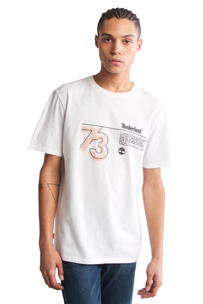 טי שירט לגבר עם הדפס  ה”סיפור של  TIMBERLAND”