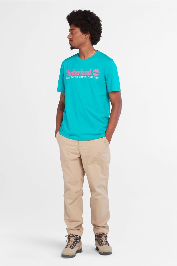 טי שירט לגבר WIND,WATER,EARTH & SKY