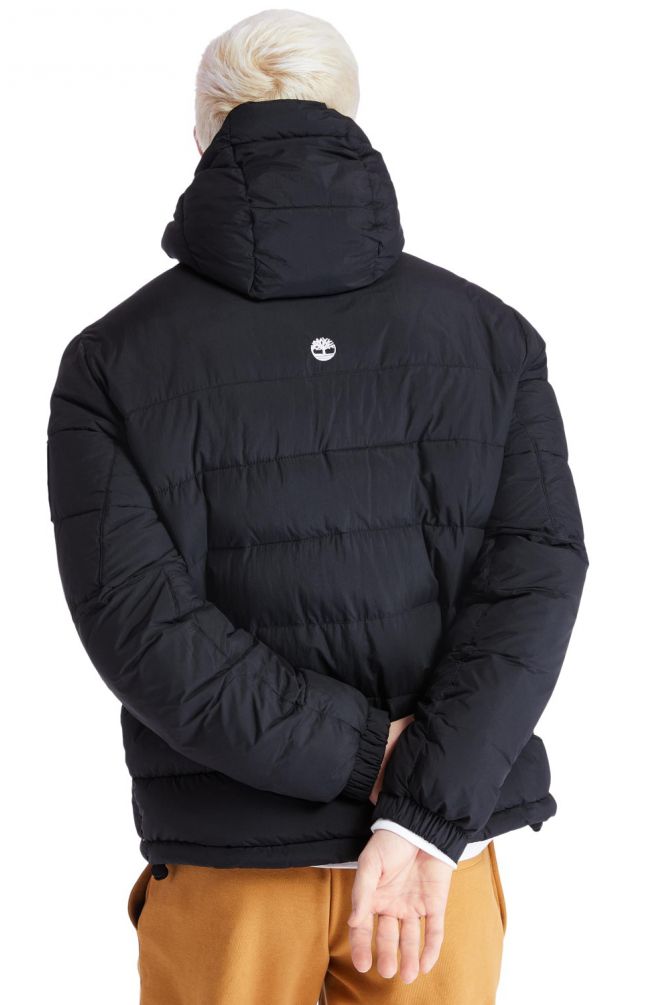 מעיל פוך קולור בלוק Timberland עם כובע לגברים