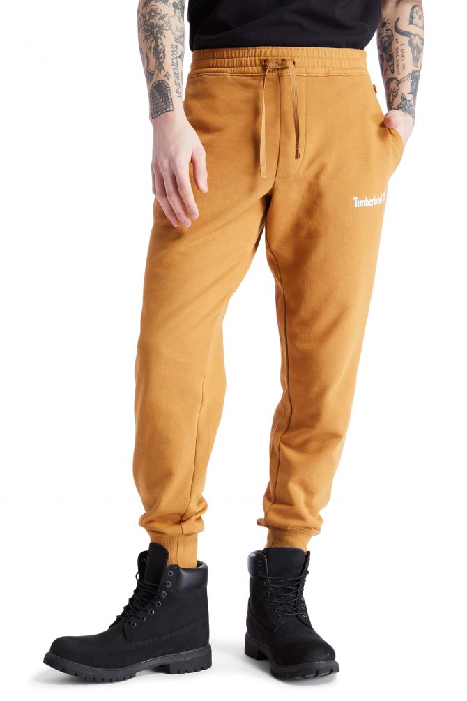 מכנסי טרנינג עם הדפס לוגו