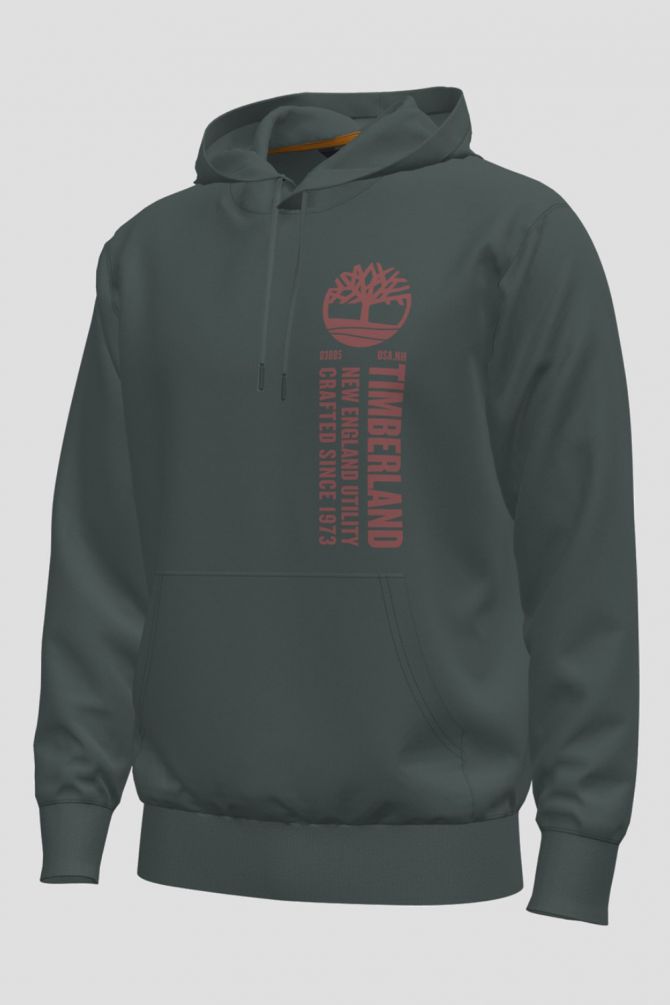 סווטשירט עם הדפס ”לוגו עץ”