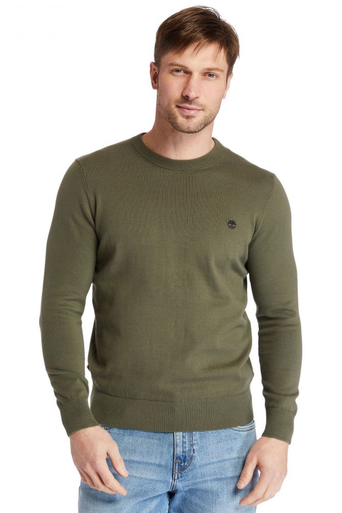 סריג עם פתח צוואר עגול