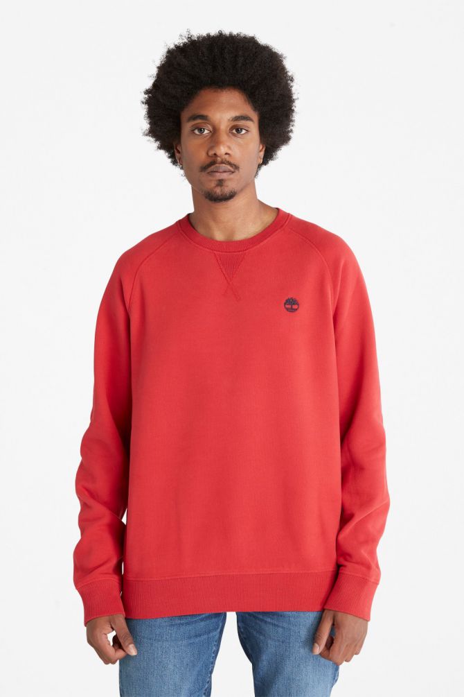 סווטשירט חלק עם רקמת לוגו