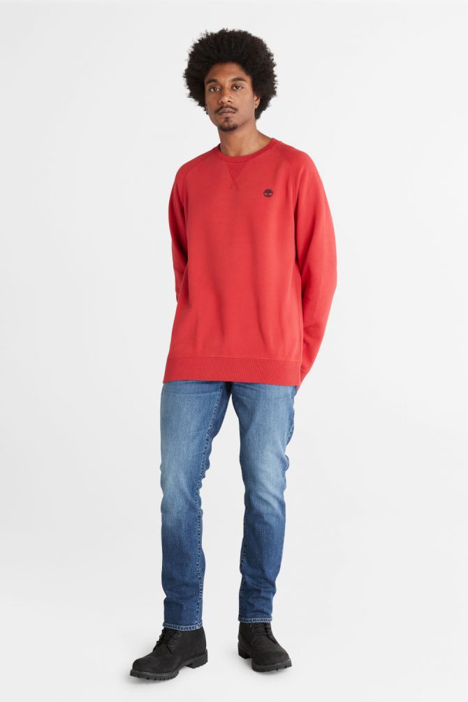 סווטשירט חלק עם רקמת לוגו