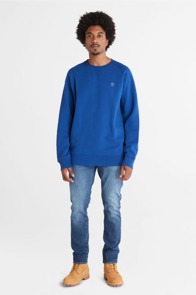 סווטשירט חלק עם רקמת לוגו