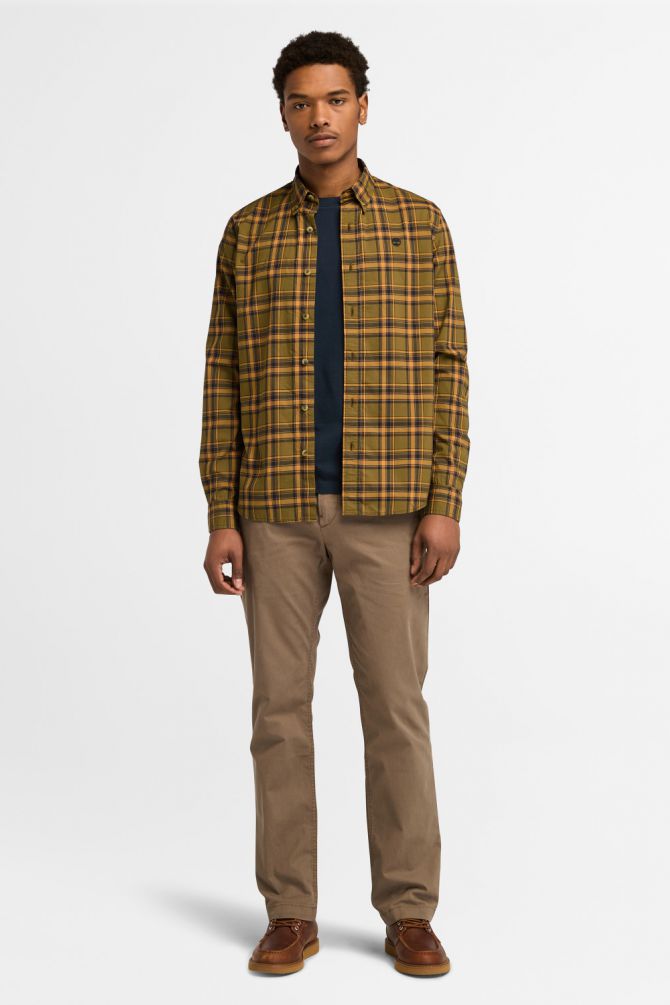 טי שירט ג’רסי מפתח עגול עם רקמת לוגו