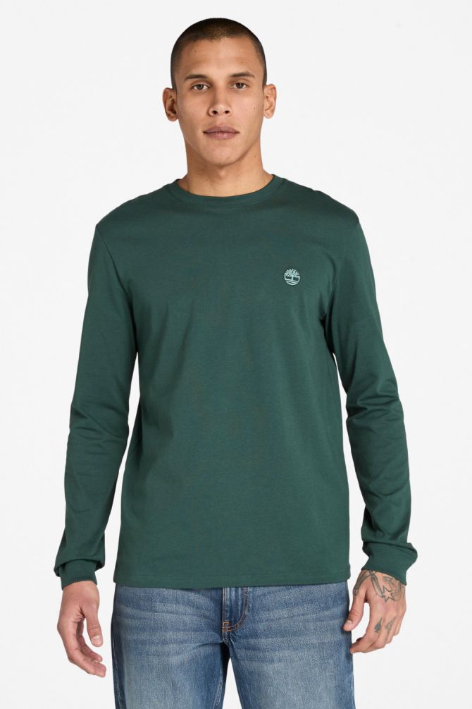 טי שירט SLIM FIT עם רקמת לוגו