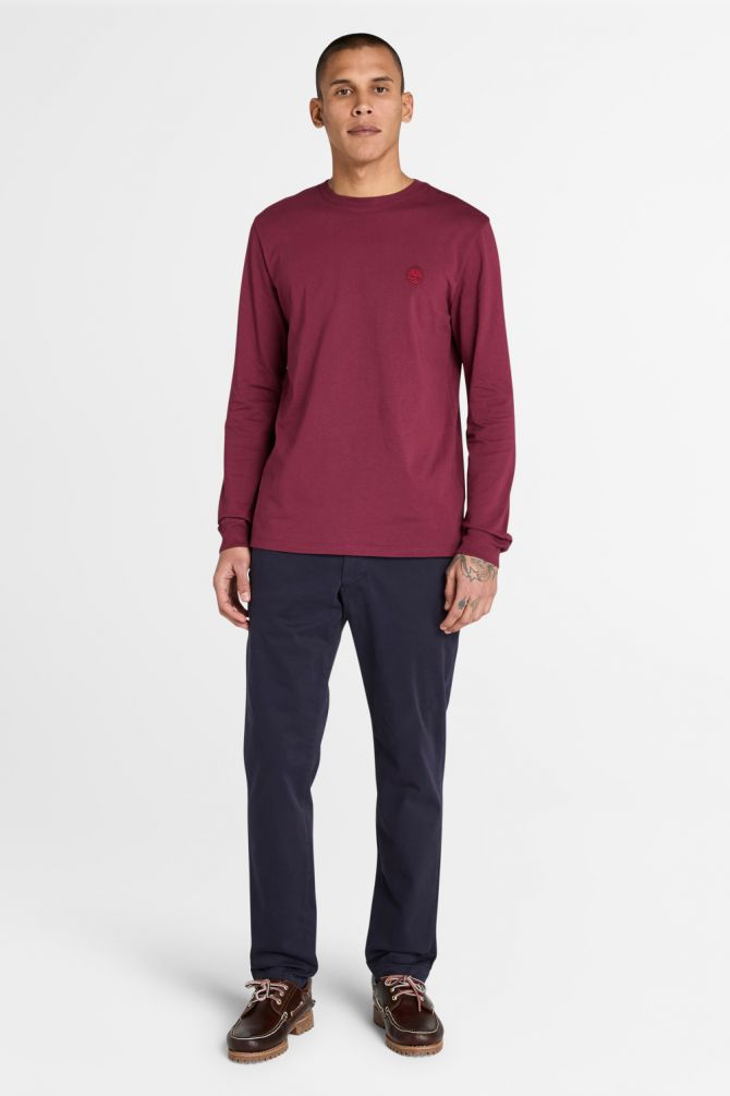 טי שירט SLIM FIT עם רקמת לוגו