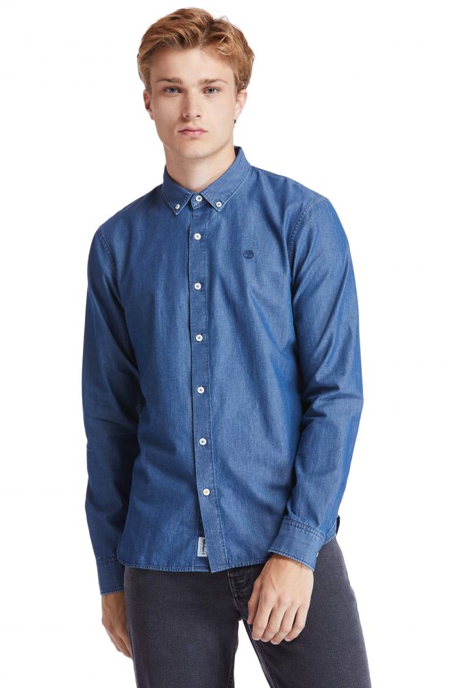 חולצת ג’ינס מכופתרת SLIM FIT