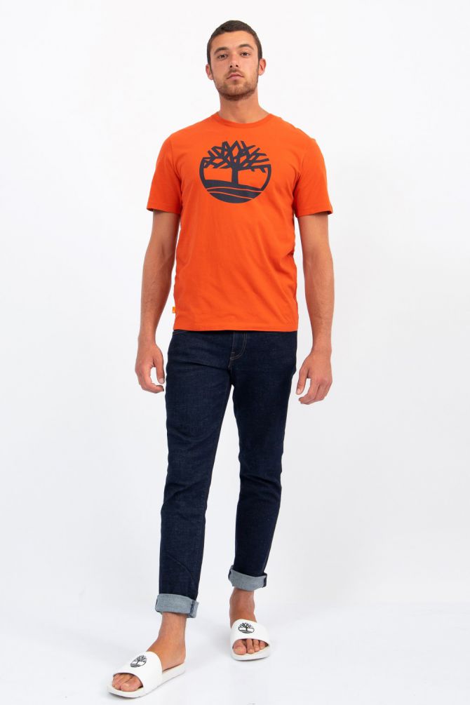 טי שירט הדפס לוגו Timberland לגברים