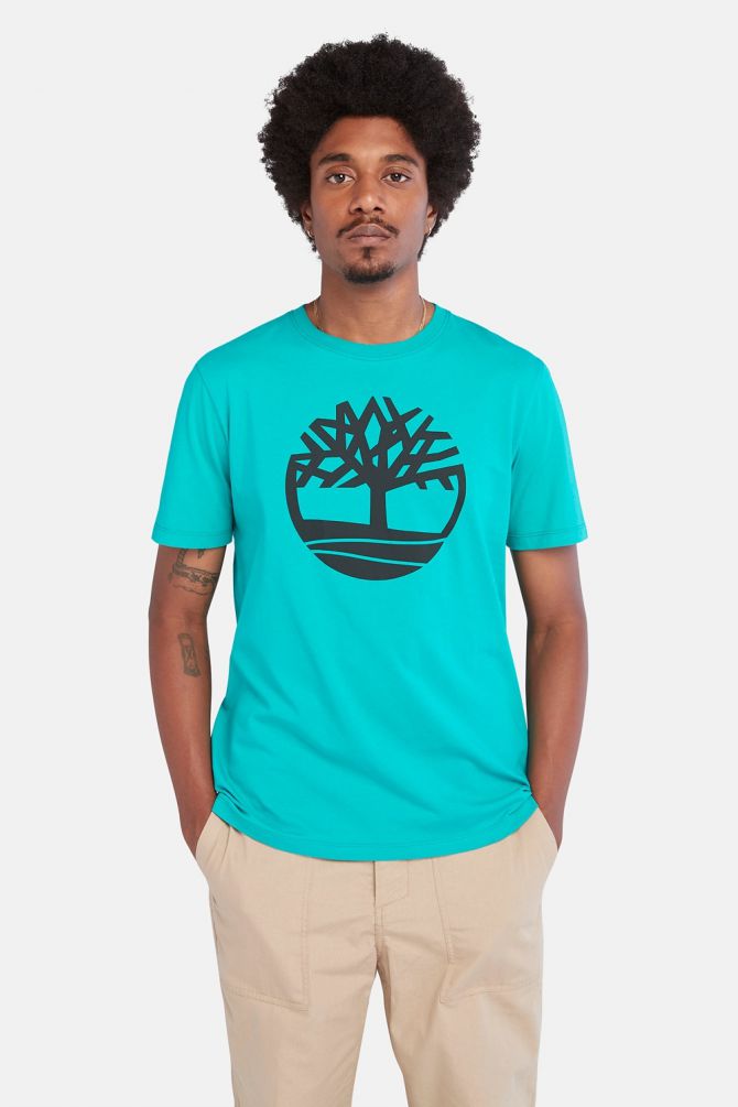 טי שירט הדפס לוגו Timberland לגברים