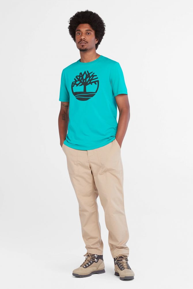 טי שירט הדפס לוגו Timberland לגברים