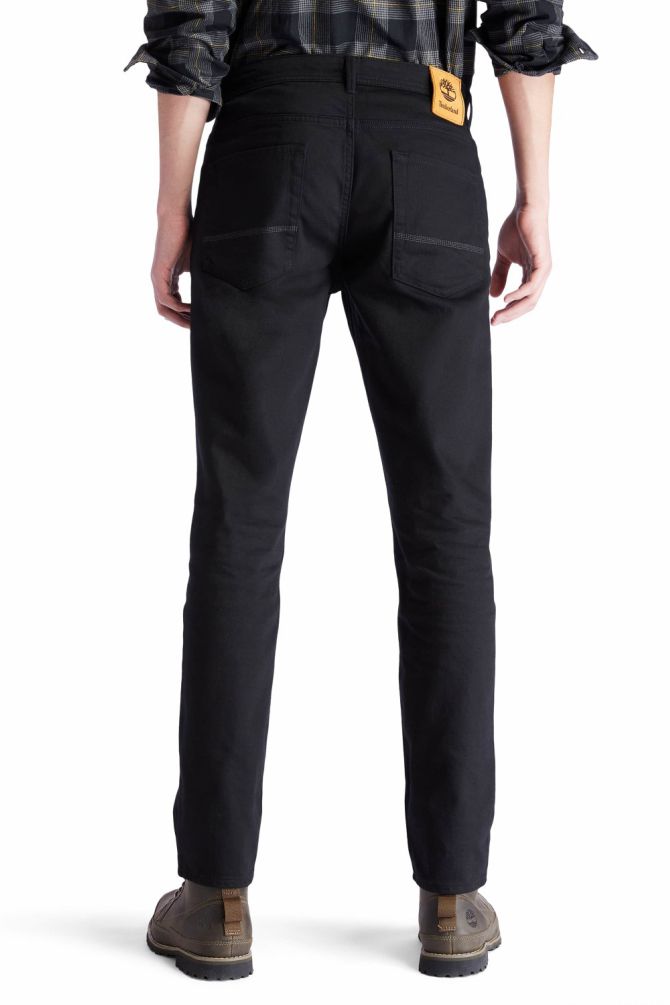 מכנסי ג’ינס שחורים סטרץ’ בגזרת SLIM