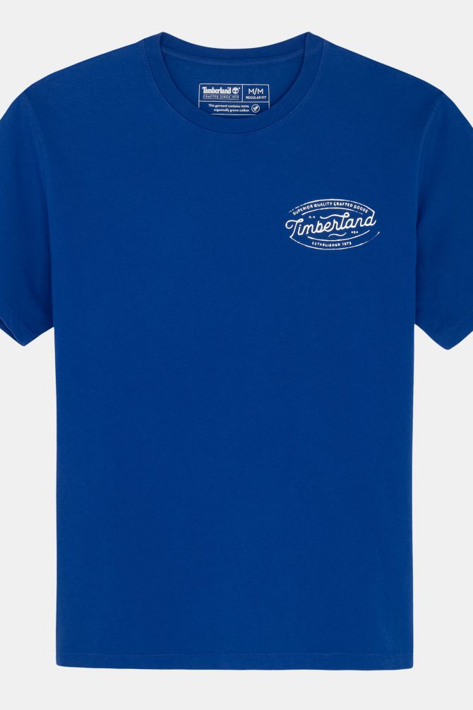 טי שירט בהדפס לוגו קדמי ואחורי