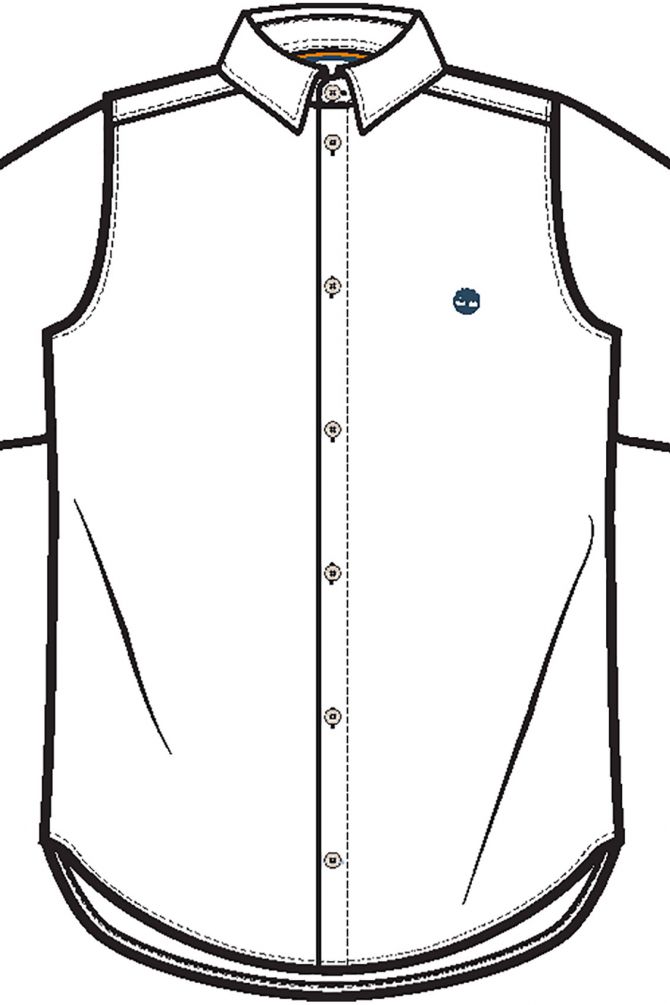 חולצה מכופתרת קצרה עם לוגו