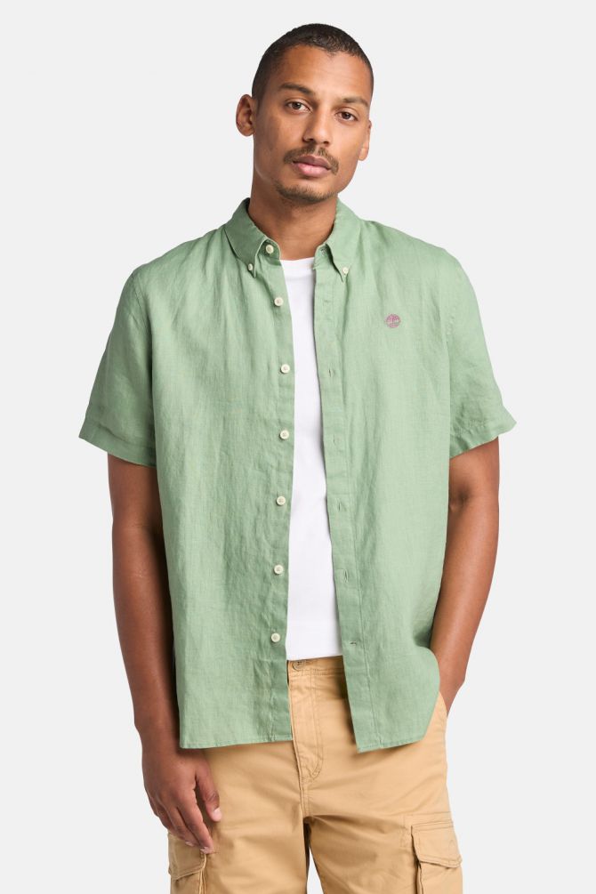 חולצה מכופתרת לגבר MILL RIVER שרוולי קצר