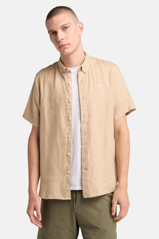 חולצה מכופתרת לגבר MILL RIVER שרוולי קצר