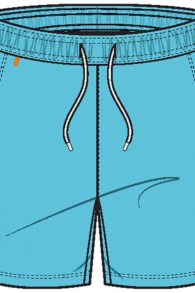 מכנסי בגד ים עם כיסים ולוגו