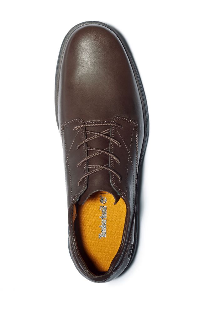 נעלי עור לגבר אוקספורד BRADSTREET - צבע חום