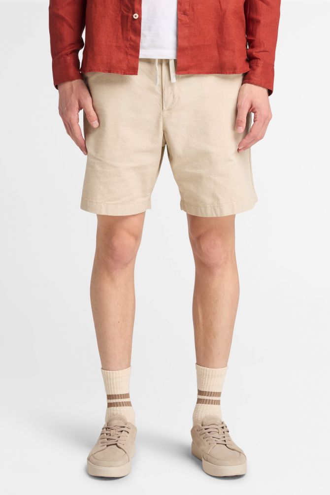מכנסי ברמודה Timberland עם שרוך במותן לגברים