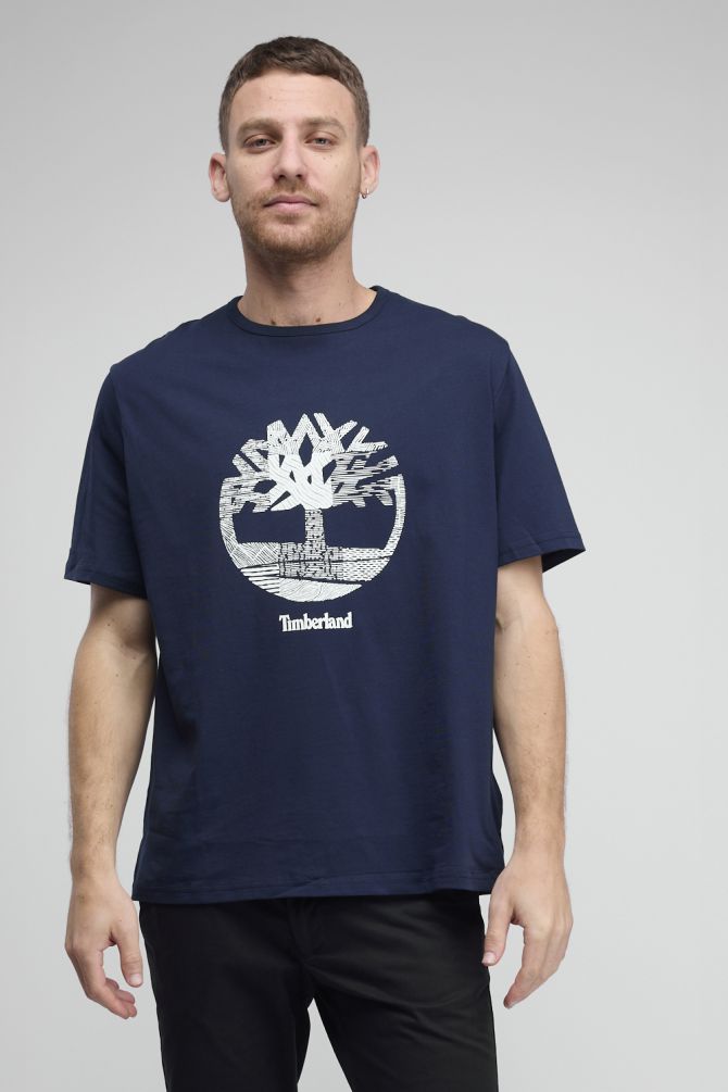 טי שירט Timberland עם הדפס לגברים