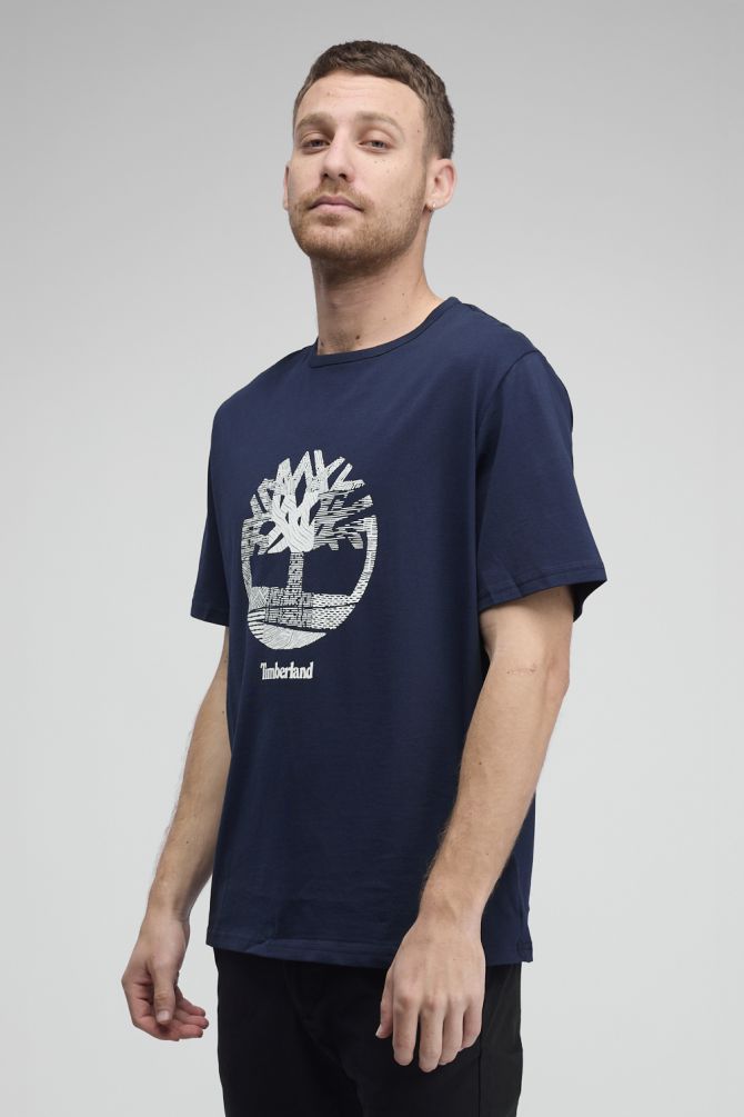 טי שירט Timberland עם הדפס לגברים