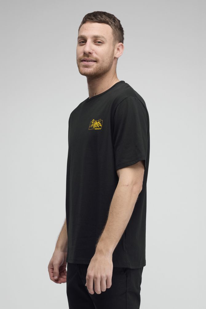 טי שירט Timberland עם הדפס ALL WEATHER MOUNTAIN דו צדדי לגברים