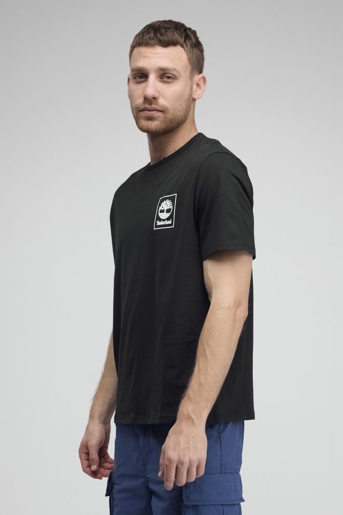 טי שירט Timberland עם הדפס דו צדדי לגברים