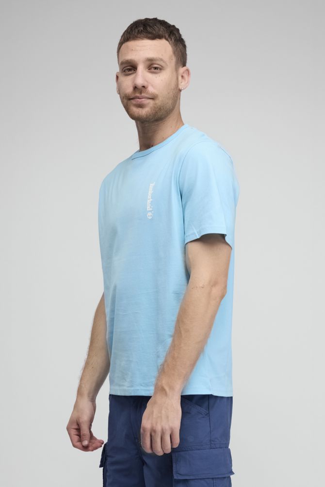 טי שירט Timberland עם הדפס לוגו אנכי לגברים