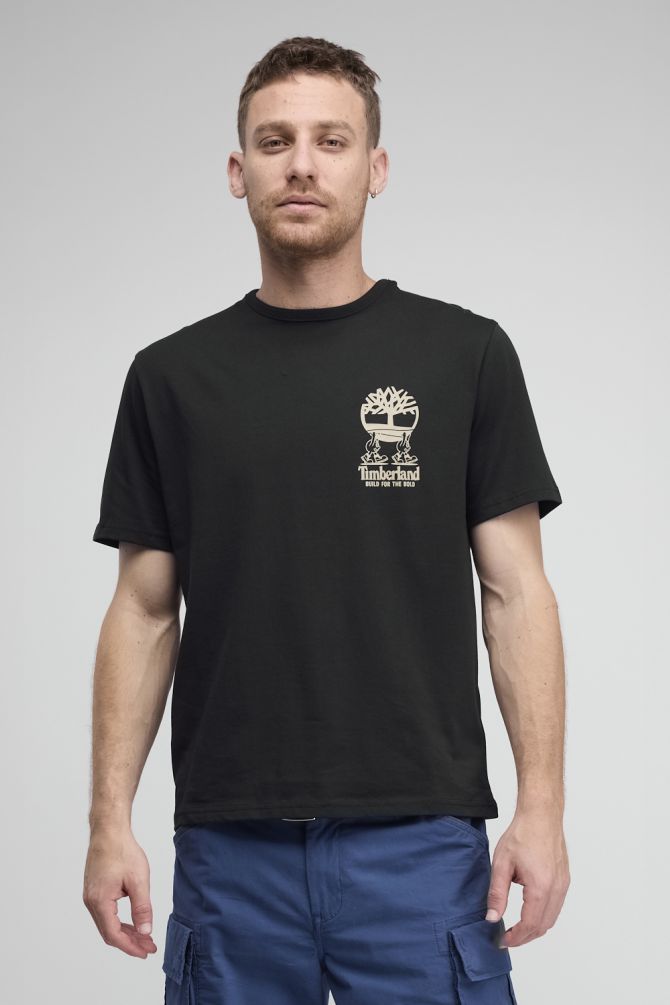 טי שירט Timberland עם הדפס קטן לגברים