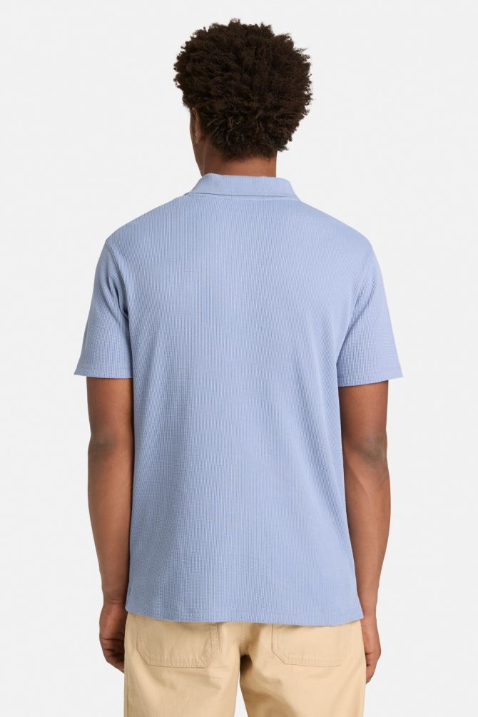 חולצת פולו קצרה לגברים REGULAR FIT WAFFLE