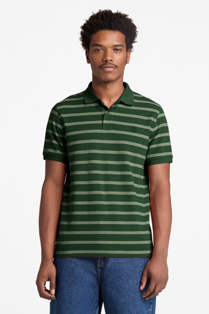 חולצת פולו לגברים Millers River 4 Rows Stripes