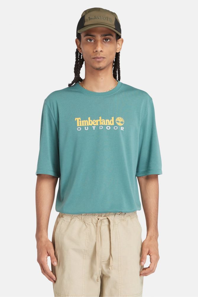 טי שירט Timberland עם הגנת UV לגברים