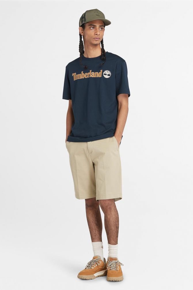 טי שירט לגברים עם הדפס לוגו Timberland®