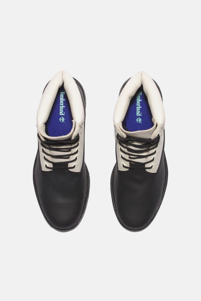 מגפיים 6’ Premium Boot לגברים - בגוון שחור לבן