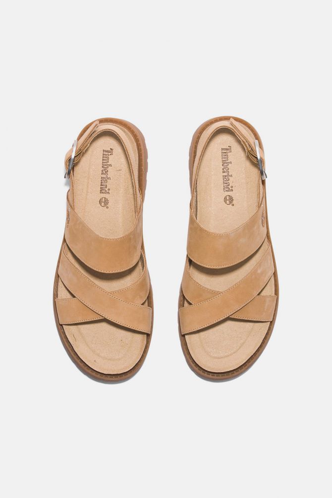 סנדלי Clairemont Way Cross-Strap לנשים בצבע בז’