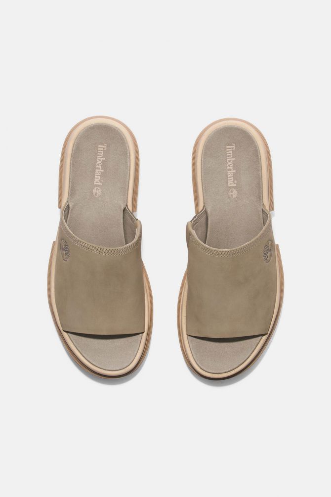 סנדלי עקב Everleigh Slide לנשים בצבע בז’