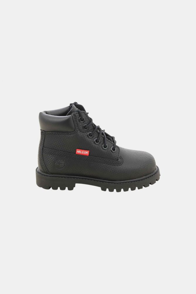 מגפיים לפעוטות טימברלנד דגם ה-WP Yellow boots בגוון שחור