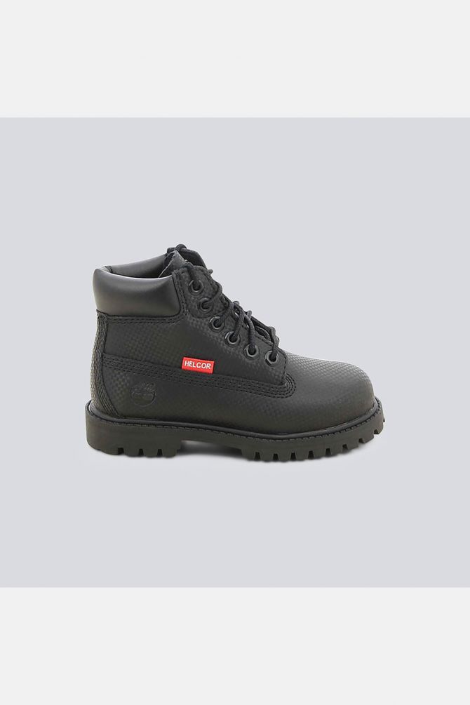 מגפיים לפעוטות טימברלנד דגם ה-WP Yellow boots בגוון שחור
