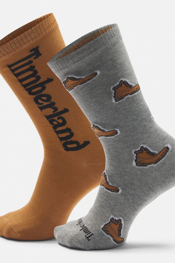 מארז 2 זוגות גרביים עם הדפס